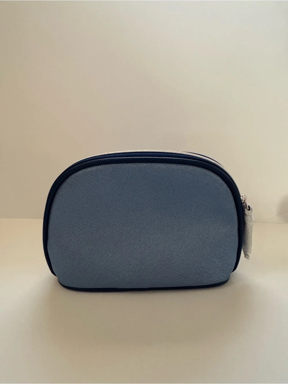 La Mer Metallic Blue Pouch